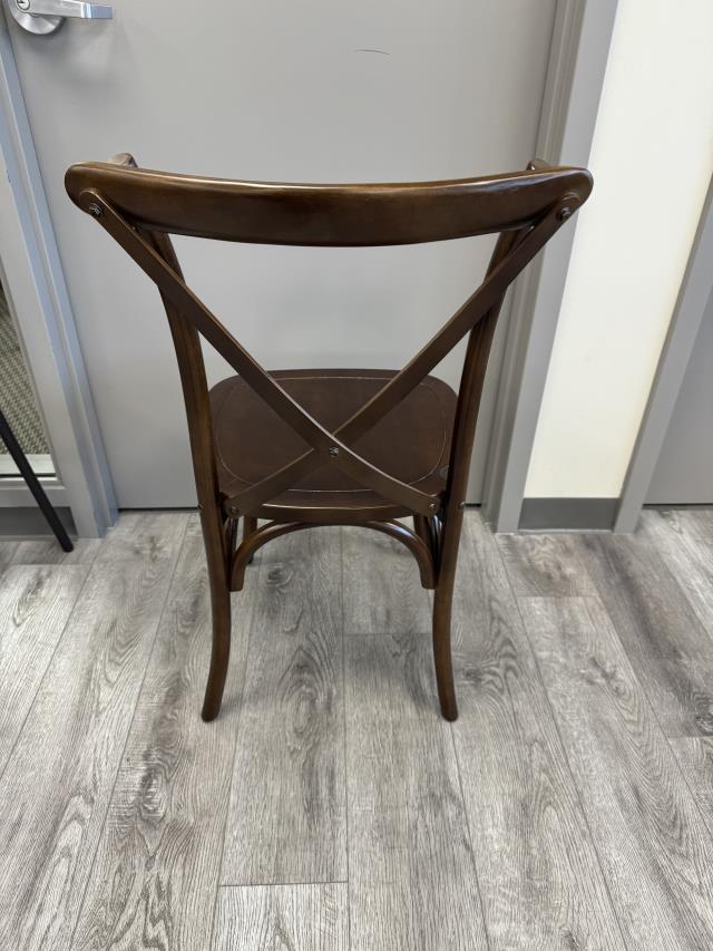 Chair, Crossback Dark Fruitwood Assembled