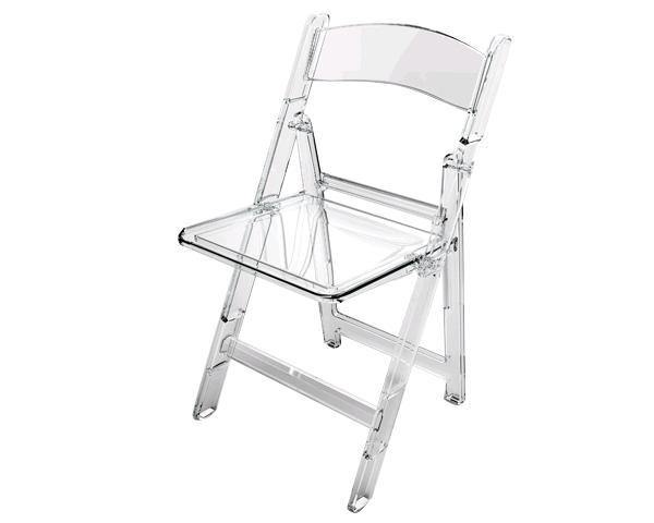 Chair, Folding Illusion Crystal Clear - Special Event Sales
