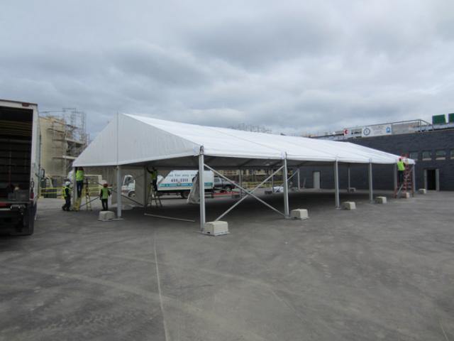 Clearspan Tent, 9M X 45M Plain Walls - Special Event Sales