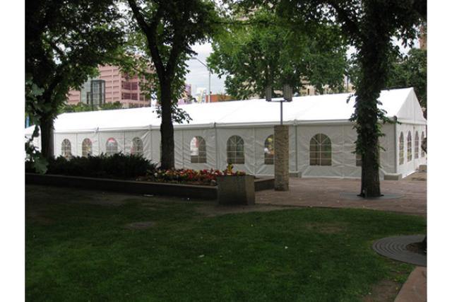 Clearspan Tent, 9M X 55M French Windows - Special Event Sales