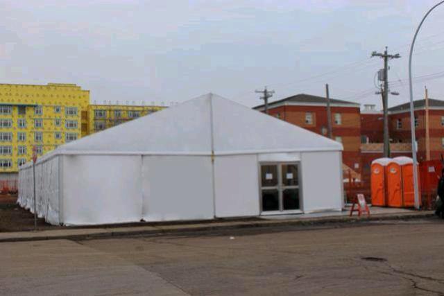 Clearspan Tent, 15M X 55M Plain Wall - Special Event Sales