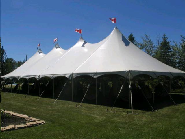 Pole Tent 40' x 100' White - Special Event Sales