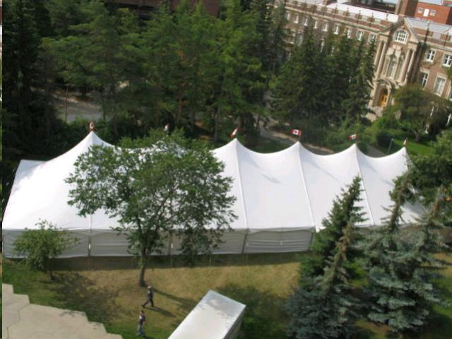 Pole Tent 40' x 140' White - Special Event Sales