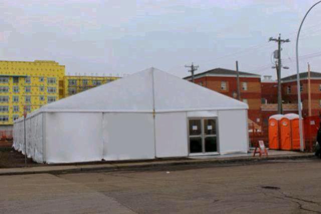 Clearspan Tent, 18M X 55M Plain Wall - Special Event Sales