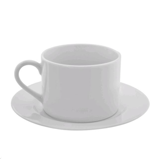 bone white tea/coffee mug and saucer. 